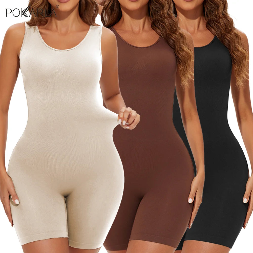 Women’s Seamless Shapewear Bodysuit, Full Coverage Sculpting Body Shaper