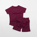 Seamless Yoga Set Fitted Workout Clothes Woman Gym Wear Short Sleeve Top Shirt Scrunch Booty Gym Shorts 2 Piece Sports Suits