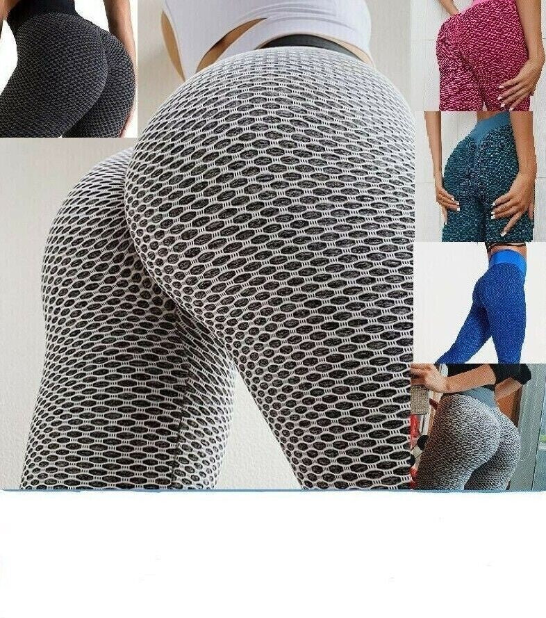 Women Anti-Cellulite Yoga Gym Pants Push up Tik Tok Leggings Bum Butt Lift Sport